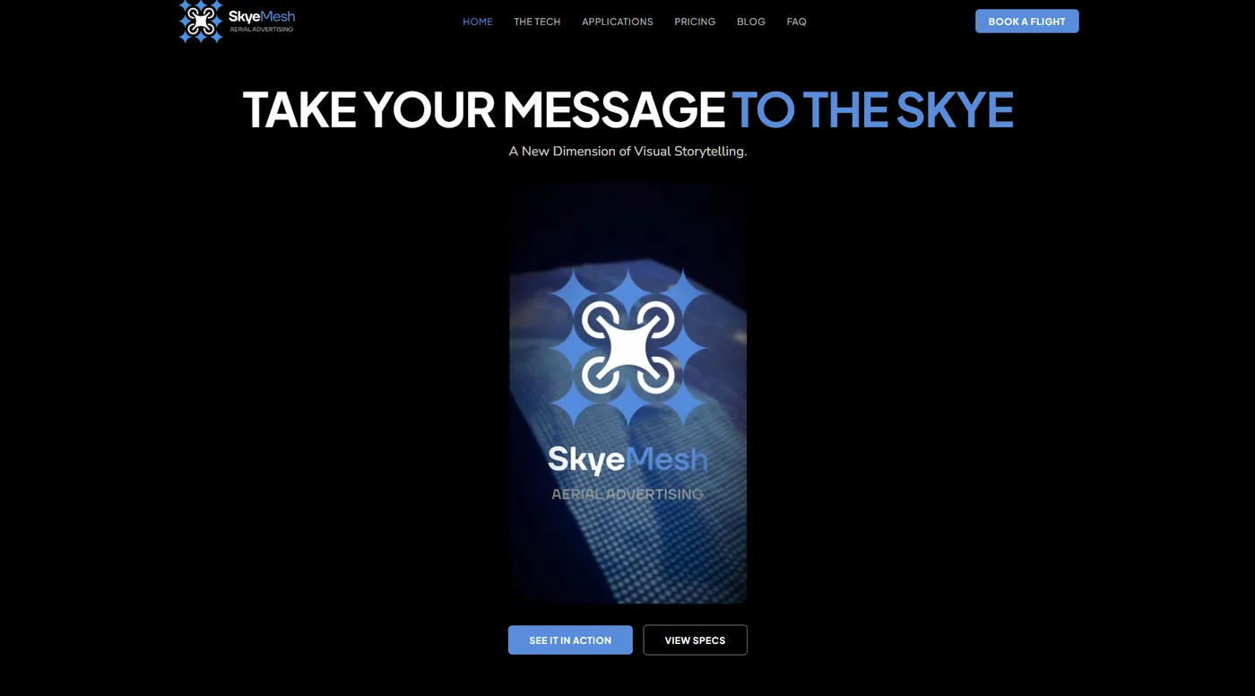 Skye Mesh website screenshot