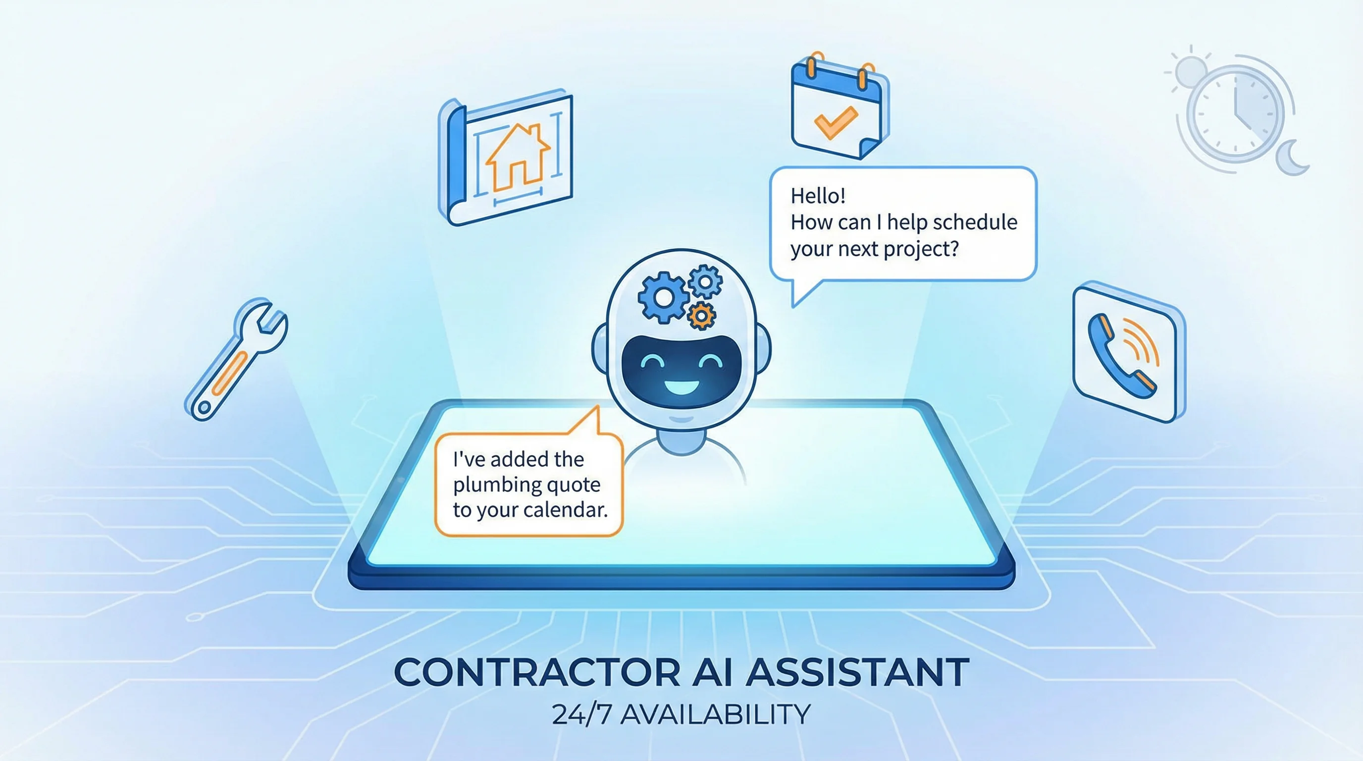 AI Chatbots for Contractors: 24/7 Customer Service That Books Jobs